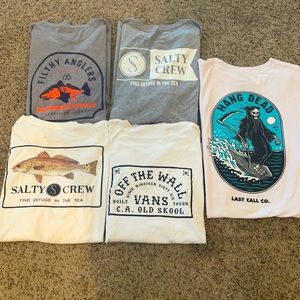 Men’s salty crew T-shirt bundle